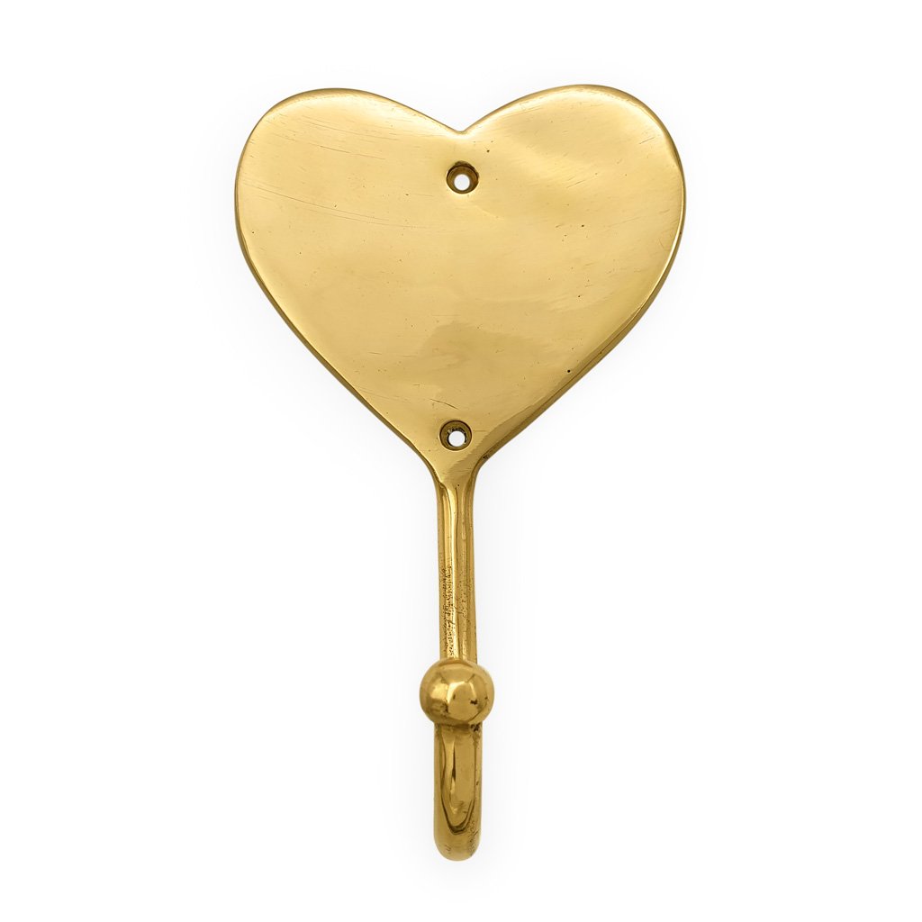 Brass Hook Heart